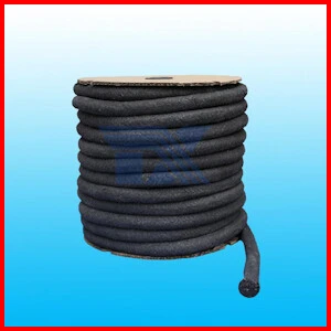 Fiberglass Rope with Graphite Coating High Temperature Heat Resistant