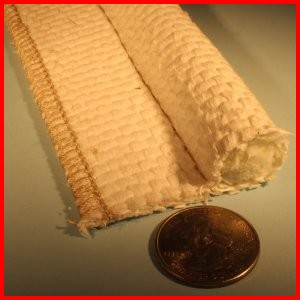 Tacky Cloth white rubber coated fiberglass tadpole gasket seal high temperature