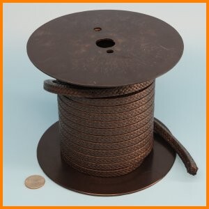 PTFE square braid packing rope with graphite impregnation