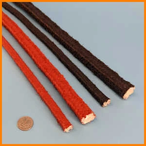 Square Fiberglass Rope With Silicone Rubber Coating Gasket Seal