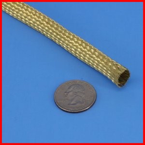 Brass Braided Sleeve wire cable hose tubing protection
