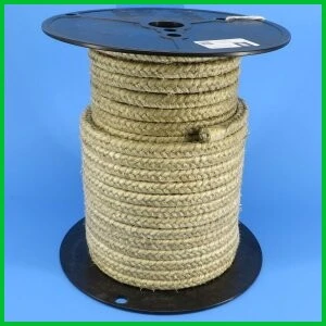 Fiberglass with Vermiculite coating Rope high temperature heat resistant square