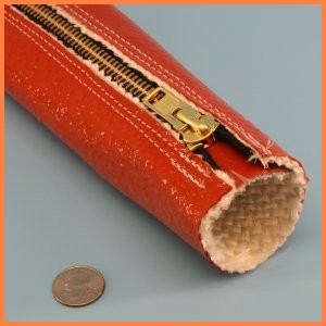 Firesleeve with zipper closure