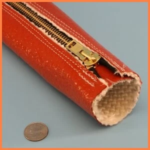 Firesleeve with zipper closure